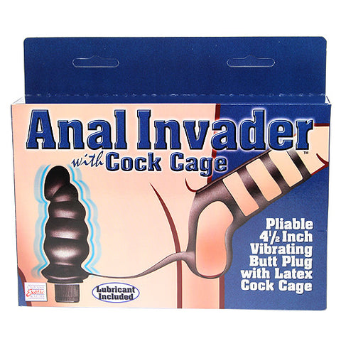 Anal Invader with Cock Cage