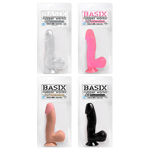 BASIX 6.5 inch Suction Cup Dong-Flesh