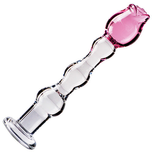 Icicles Romantic Rose Glass Dildo No 12 – hoteroticpassions
